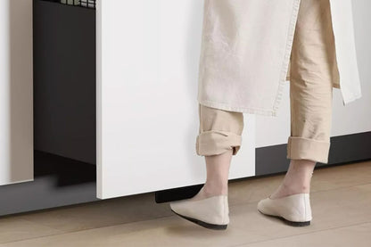 2Pcs Cabinet Foot Pull For Trash Drawer Touchless Hands Free Design For Full Overlay Cabinet Door