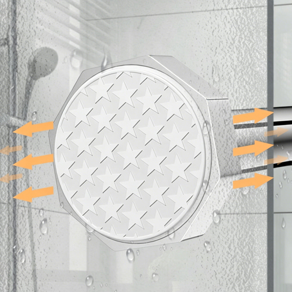 Extendable Curtain Shower Closet Pole-Silver