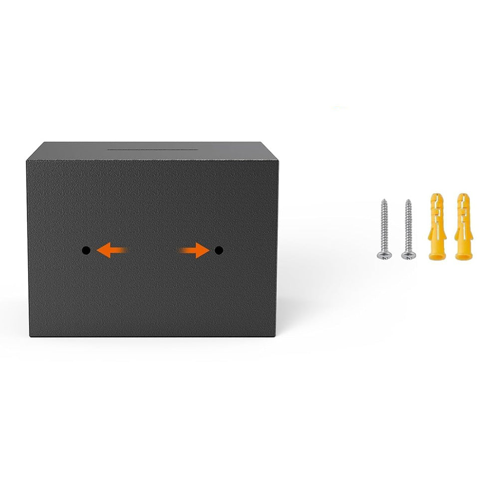 Small Safe Box with Key Lock Mini Security Safe for Money Cash Jewelry-Black
