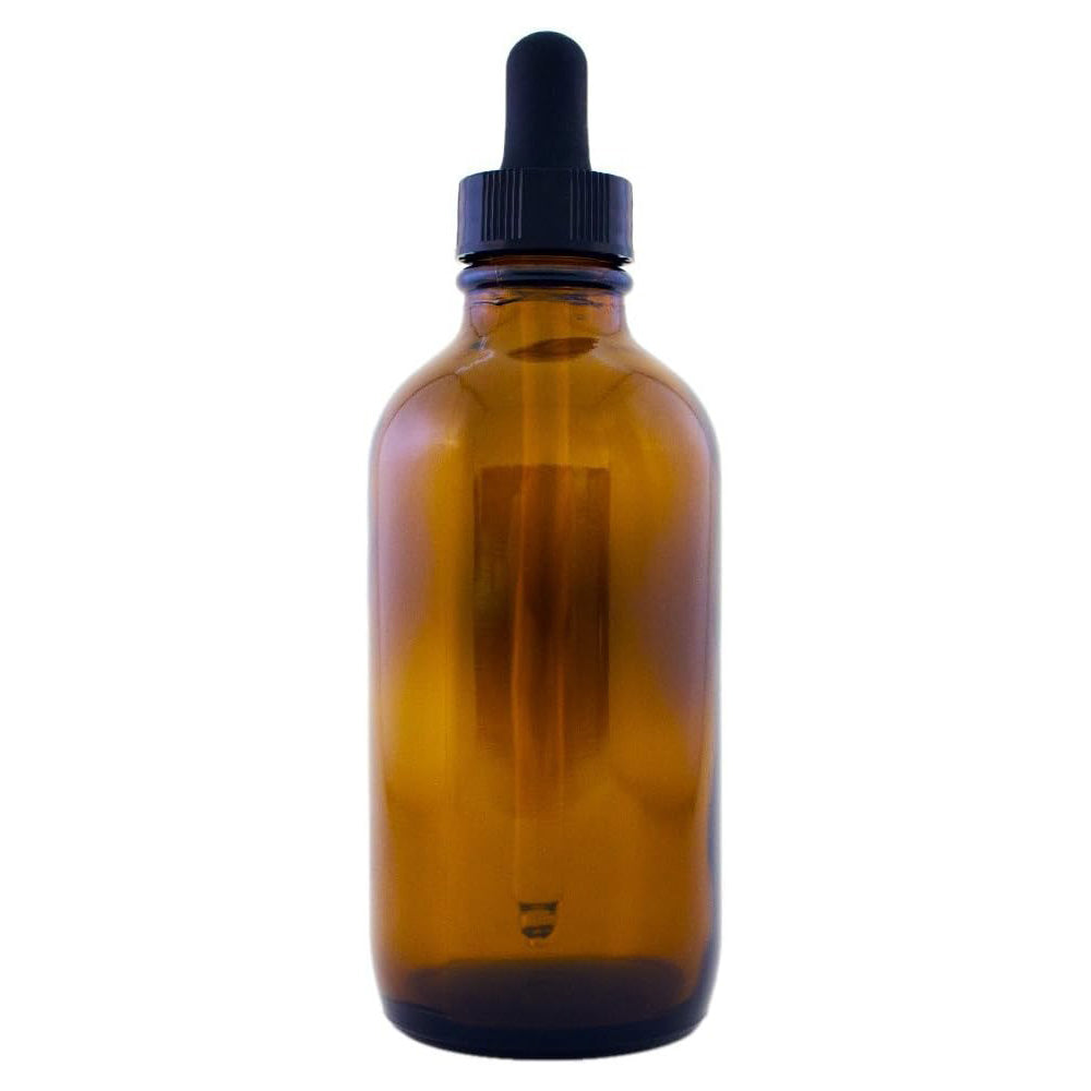 8 Pack Amber Glass Dropper Bottles