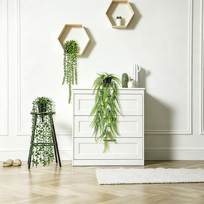 4 PCS Fake Hanging Plants with Pots