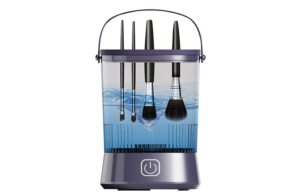 Water-Resistant Electric Makeup Brush Cleaner Automatic Brush Cleaner Dryer Tool-Black