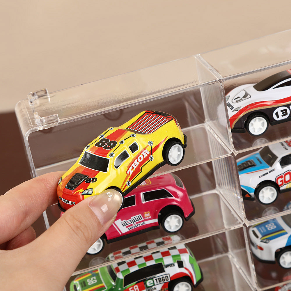 Car Model Display Case Clear Storage Rack for Toy Car Collection