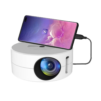 180P Mini Portable Smart Projector Home Phone Projector White
