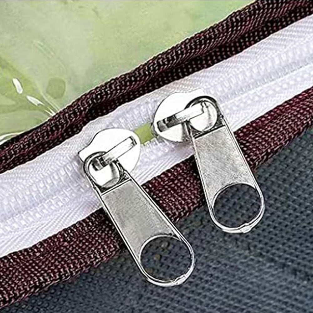 4Pcs Under Bed Storage Bags Clothes Organizer with Clear Top Gray