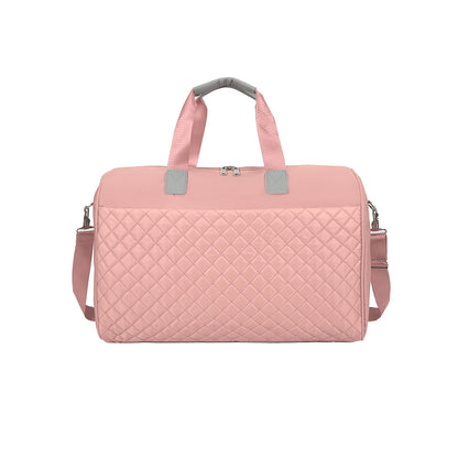 Women Large Travel Duffle Bag Carry-on Overnight Bag Weekend Travel Tote Bag Yoga Gym Bag Pink