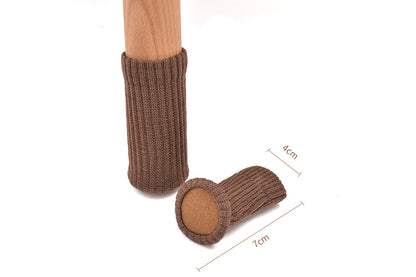 8Pcs Knitted Table Chair Leg Socks Sleeve Floor Protector Furniture Feet Cover