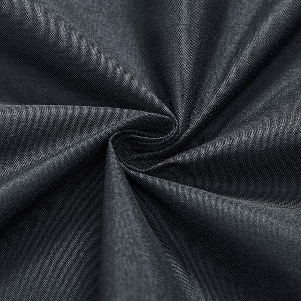 2 Pack 100 Percent Blackout Curtains with Black Liner-Black