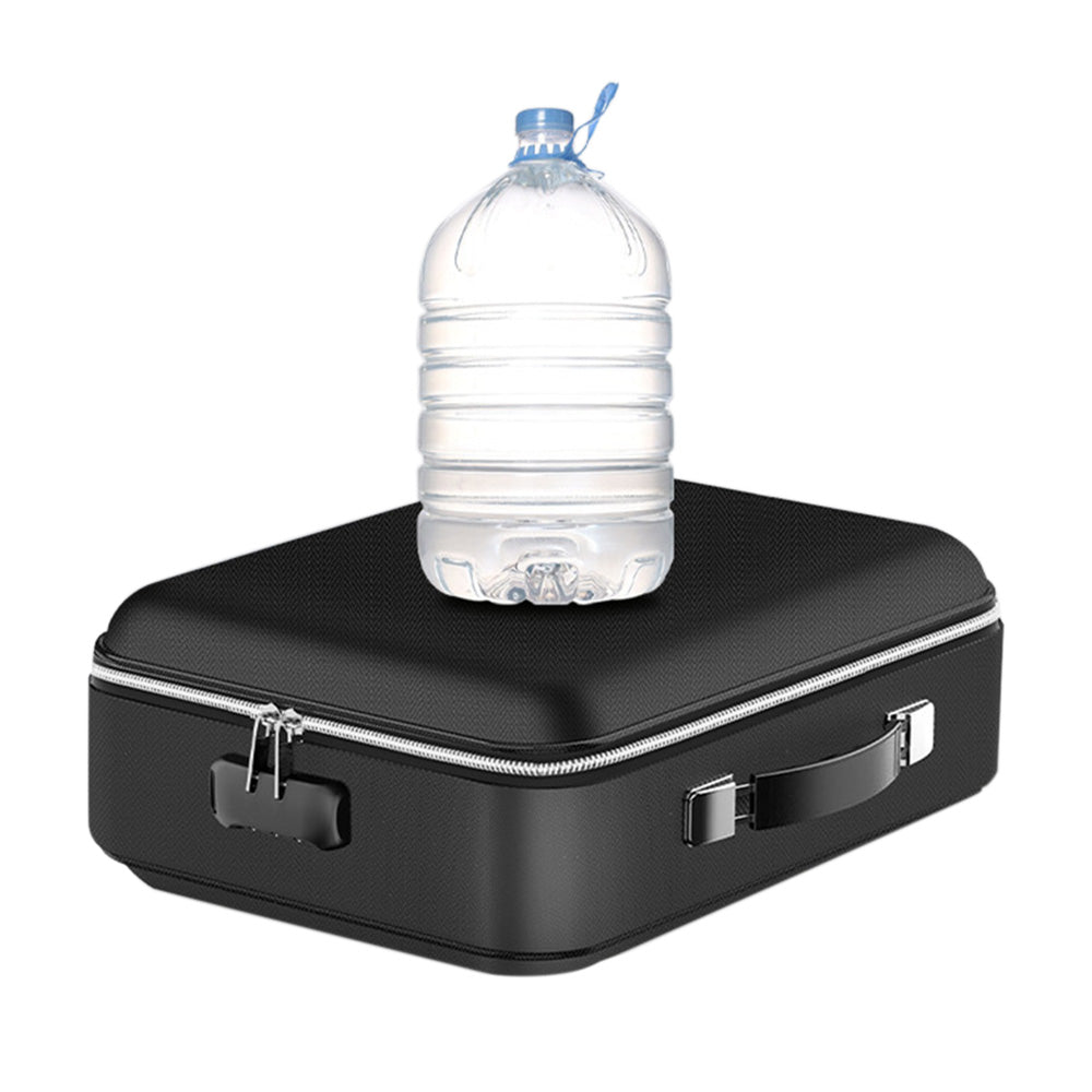 Fireproof Document Box ââ‚?Hard Case File Organizer with Mechanical Lock