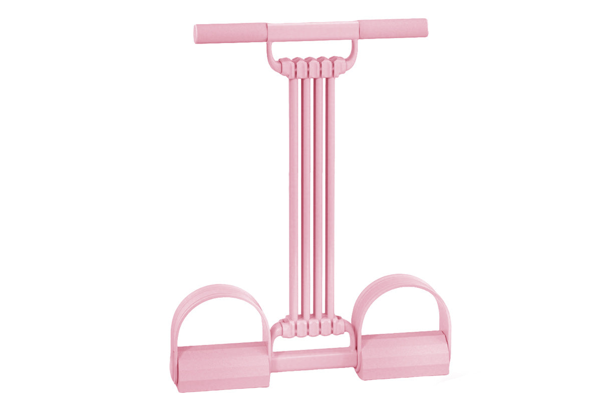 8 Tube Detachable Adjustable Pedal Resistance Band -Pink