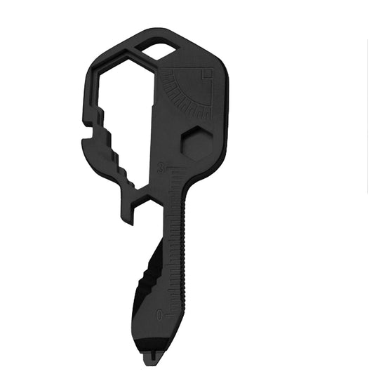 4-in-1 Multifunction Key Shaped Multitool  Pocket Multi-Tool Black
