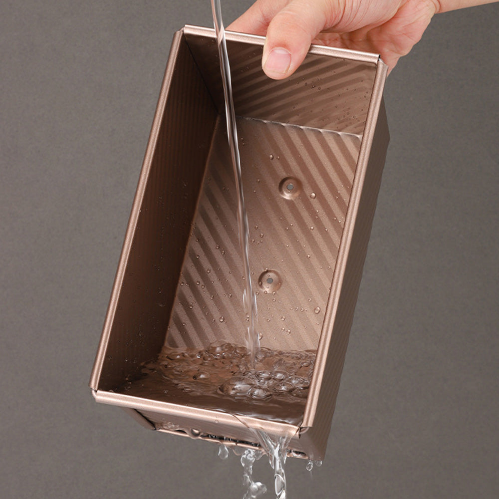 3Pcs Carbon Steel Loaf Pan Set with Brush and Scraper