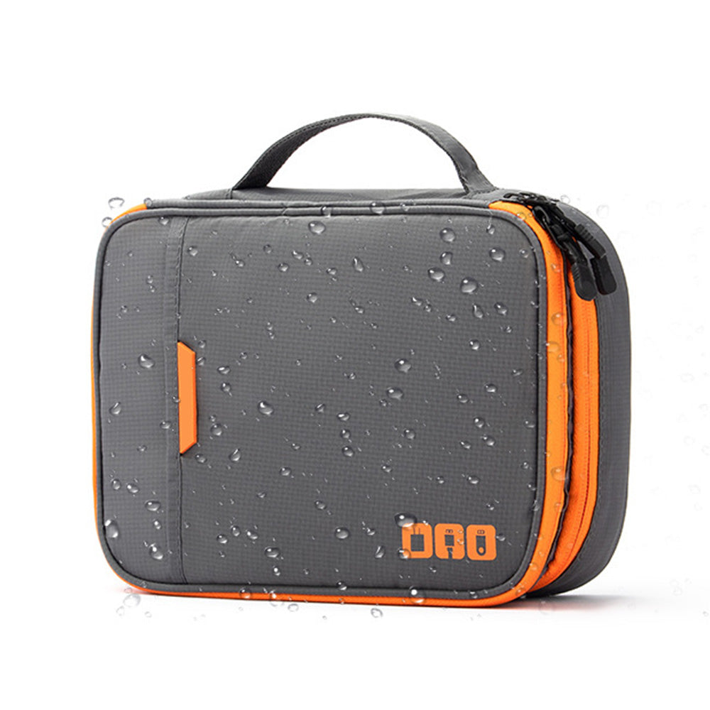 Electronic Organizer Travel Case Cable Organizer Bag For Travel Essentials-Grey