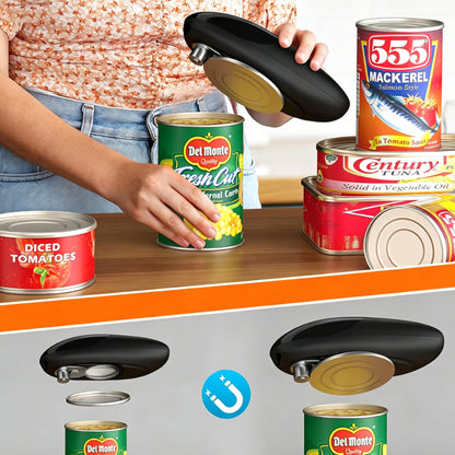 One Touch Electric Can Opener Fits All Can Sizes