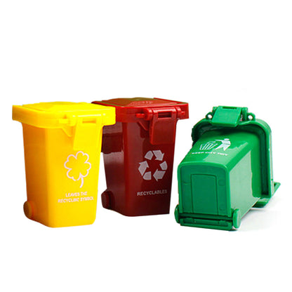 Inertia Automatic Lifting Loading Garbage Truck Toy with 3Pcs Trash Cans Kids Vehicle Toys