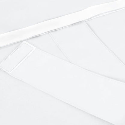 2 Panels Door Curtains Self-Adhesive Blackout Window Door Curtain Privacy Thermal Insulated Curtain White