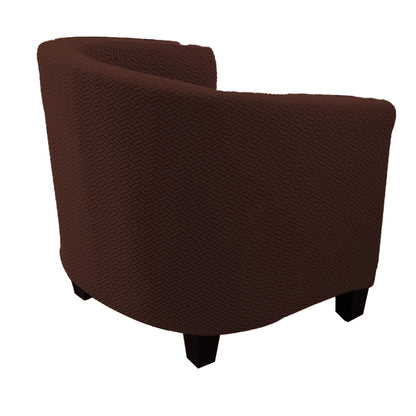 Stretch Chair Sofa Slipcover 1 Seater Couch Cover -Brown