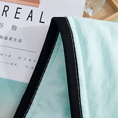 Summer Blankets Air Condition Comfort Lightweight Thin Quilt Green