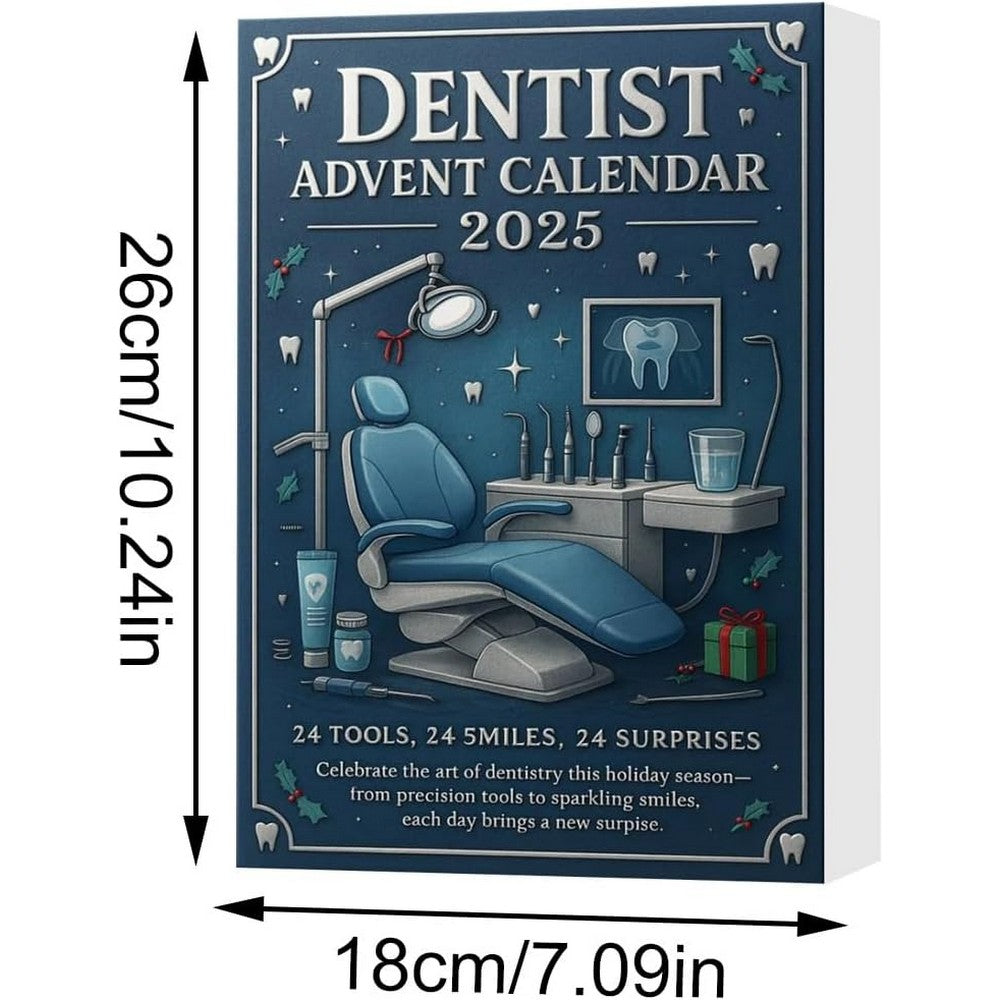 Dentist Christmas Advent Calendar with 24 Daily Surprises Countdown Calendar