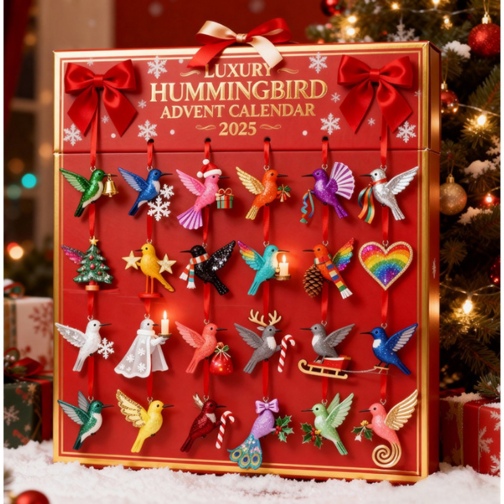 Bird Christmas Advent Calendar with 24 Daily Surprises Xmas Countdown Calendar