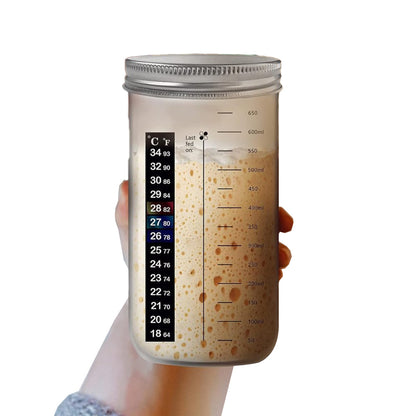 Sourdough Starter Jar Kit with 24 oz Glass Jar Baking Supplies