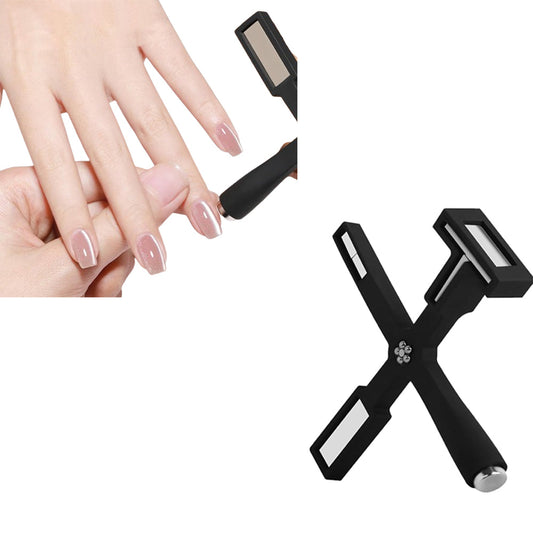 5-in-1 Nail Art Magnet Tool Multi-functional Nail Magnet Pen for Salon Studio or Home Black