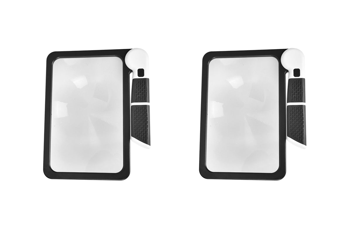 2 Pieces Large Magnifying Glass with Light