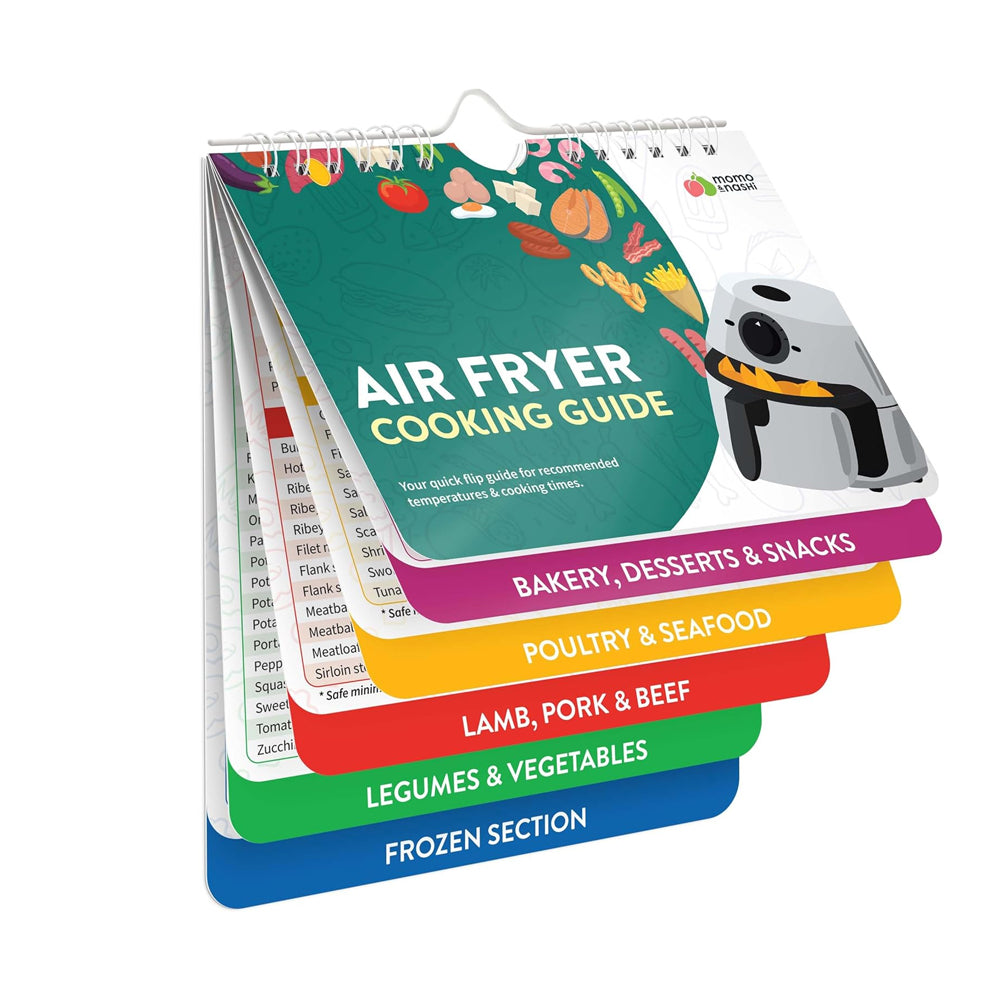 Air Fryer Magnetic Cheat Sheet Cooking Guide Booklet Cooking Times Chart ST4