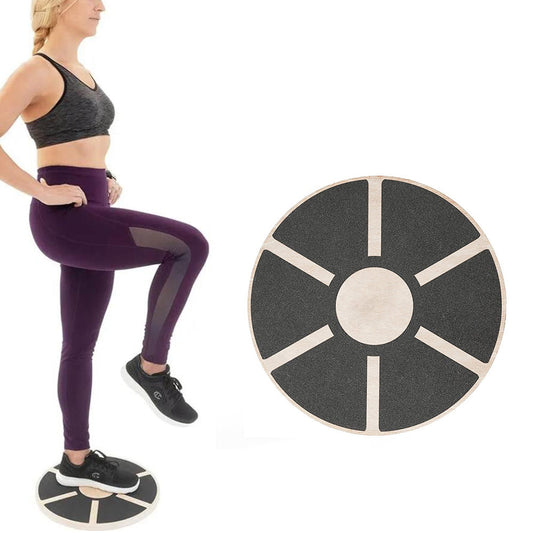 Non-Slip Balance Board Wooden Rocker Board Wobble Boards Yoga Exercise Balance Training Equipment