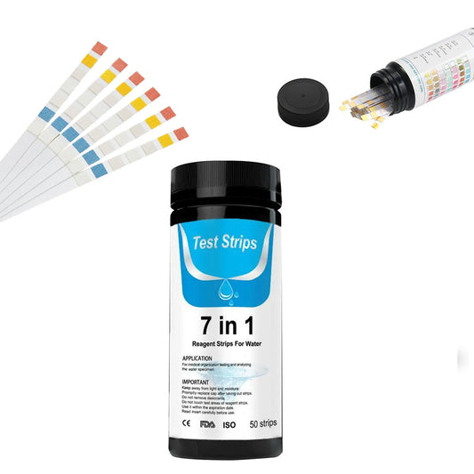 7-in-1 Pool and Spa Water Test Kit Strips Water Quality Test for Pool Hot Tub