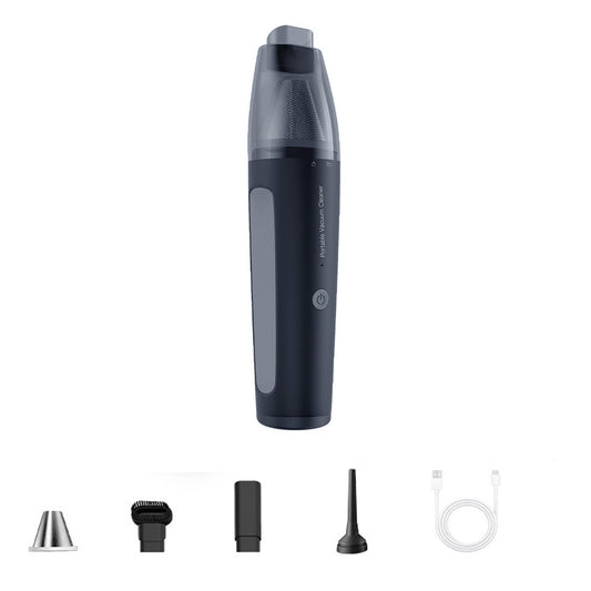 Cordless Handheld Vacuum Cleaner Car Suction-Blow Dust Collector Black