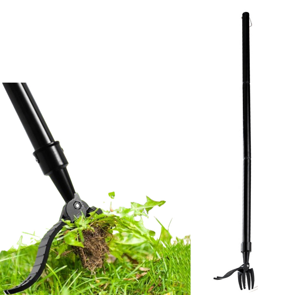 Stand Up Weed Puller Tool  Metal Manual Weed Remover for Garden Lawn Without Bending