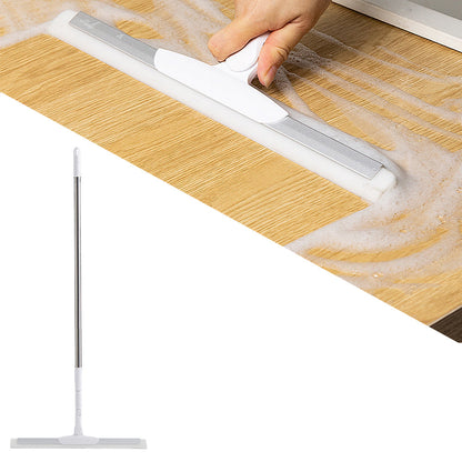Telescopic Floor Squeegee Scrubber Long Handle Squeegee White