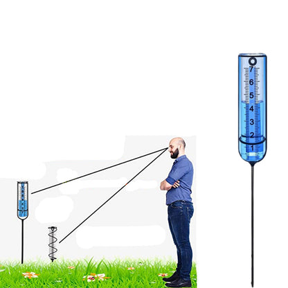 Rain Gauge Adjustable Rain Measuring Tool Freeze Proof for Garden Farm