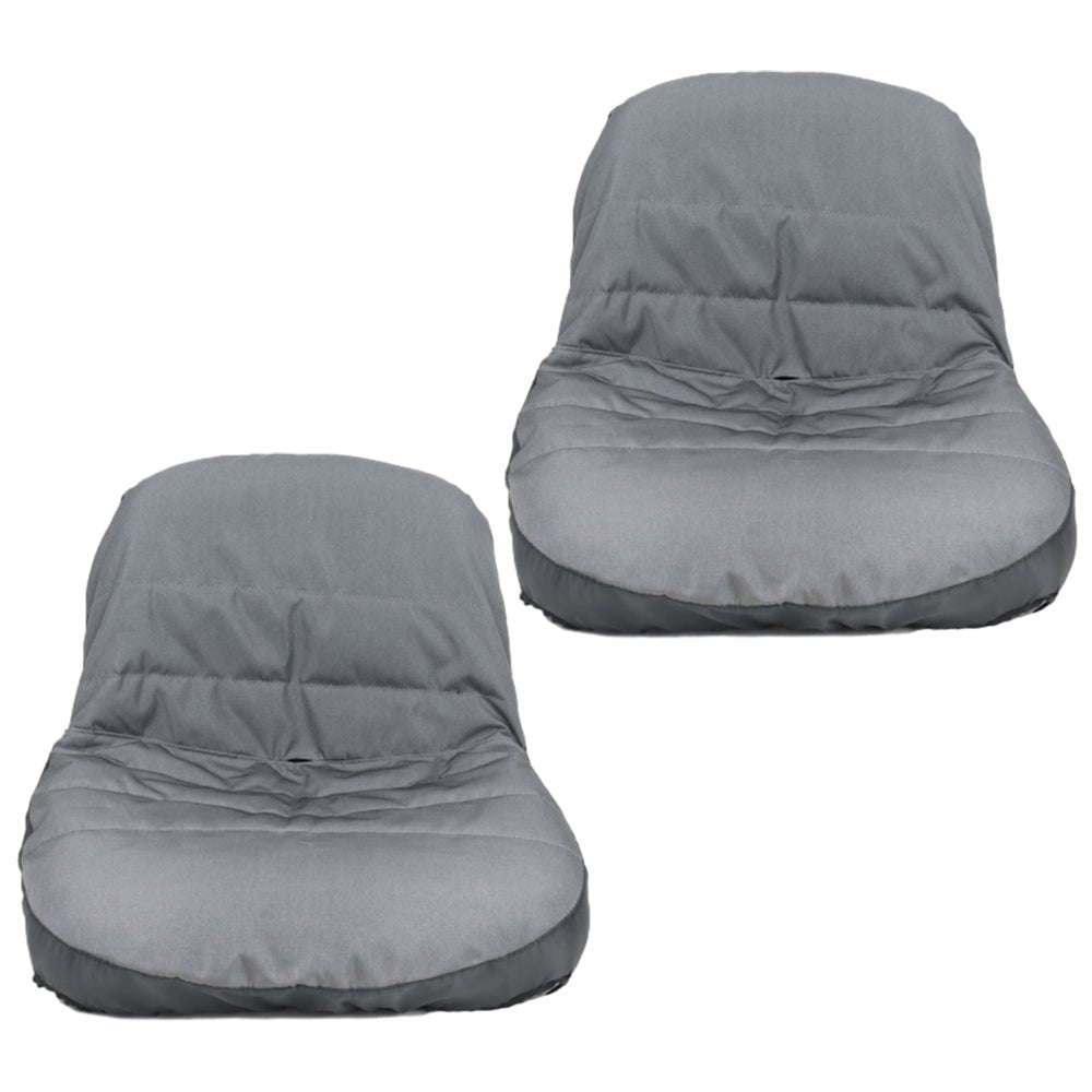 2Pcs Riding Lawn Mower Seat Cover Tractor Seat Cover with Mesh Storage Bag
