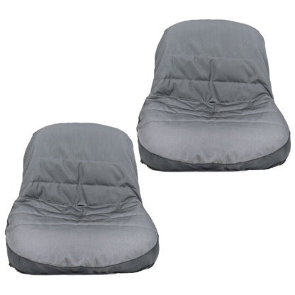 2Pcs Riding Lawn Mower Seat Cover Tractor Seat Cover with Mesh Storage Bag