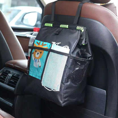 2Pcs Water-Resistant Car Trash Can Car Back Seat Organizer Hanging Garbage Bag
