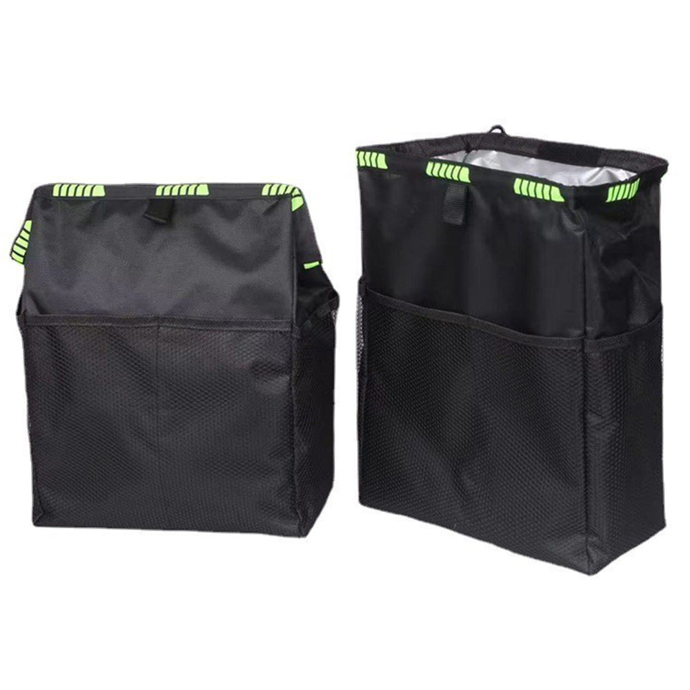 2Pcs Water-Resistant Car Trash Can Car Back Seat Organizer Hanging Garbage Bag