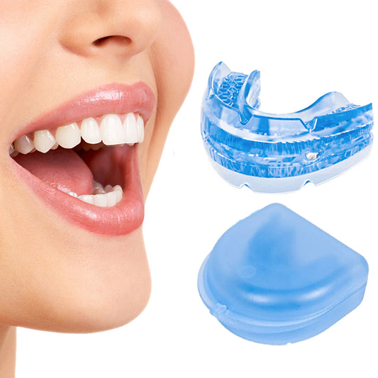 Adjustable Anti-Snore Mouthpiece Stop Teeth Grinding Mouth Guard Sleeping Aid Blue