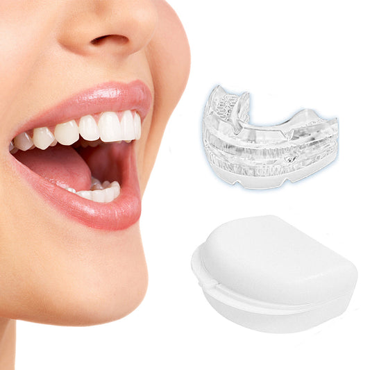 Adjustable Anti-Snore Mouthpiece Stop Teeth Grinding Mouth Guard Sleeping Aid Transparent