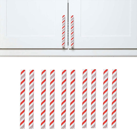 10Pcs Christmas Knob Button Cover Xmas Candy Cabinet Knob Covers for Cabinet Living Room Bedroom