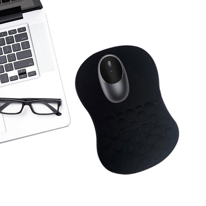 Ergonomic Computer Mouse Pad Memory Foam Wrist Rest Support for Home Office Black