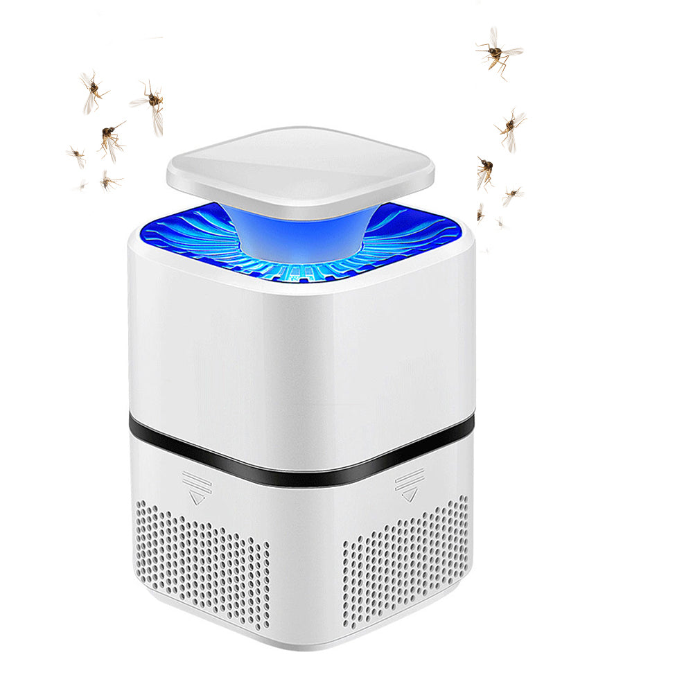 2-in-1 Electric Mosquito Killer Lamp USB Powered Fly Trap Mosquito Zapper White