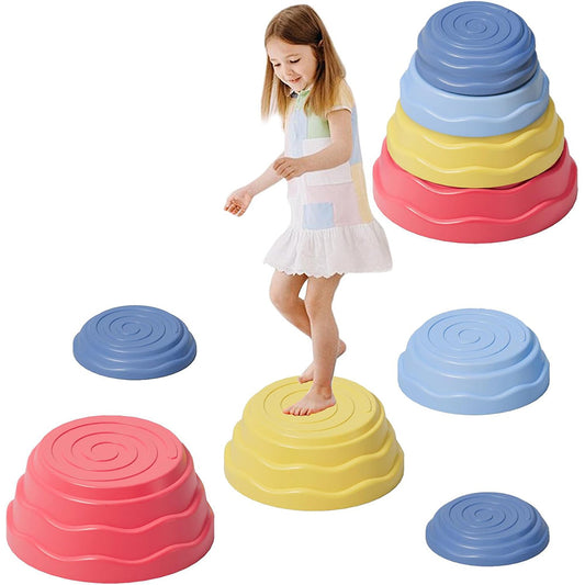 Kids Balance Stepping Stones Set Non-Slip Sensory Integration Toys Foot Tactile Training Kit Style 1