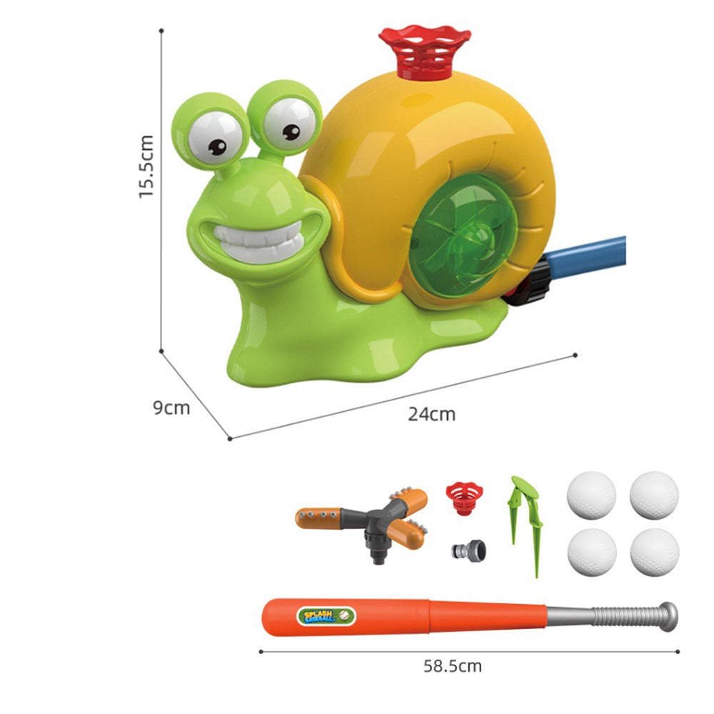 2-in-1 Outdoor Water Spray Toys Aircraft Water Sprinkler Baseball Toy Summer Backyard Lawn Party Fun