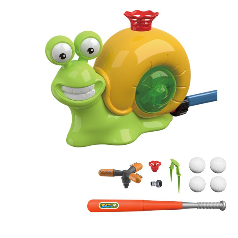 2-in-1 Outdoor Water Spray Toys Aircraft Water Sprinkler Baseball Toy Summer Backyard Lawn Party Fun
