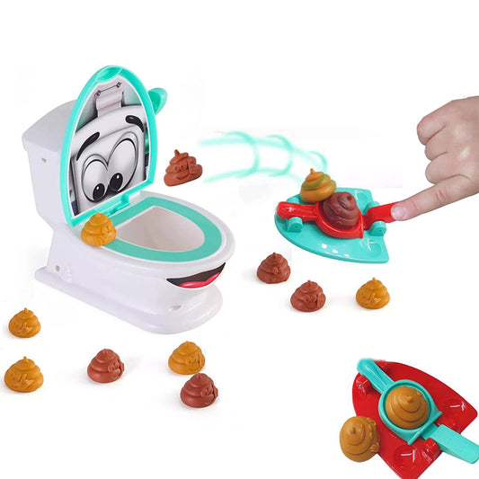 Poop Shoot Toilet Game Set Creative Family Game Toys