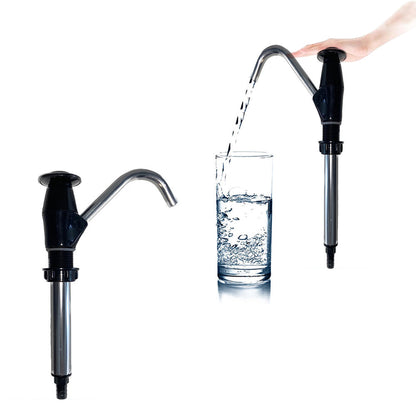 Portable Water Hand Pump Sink Tap Motorhome Camping Trailer Replacement Pumping Tool Black