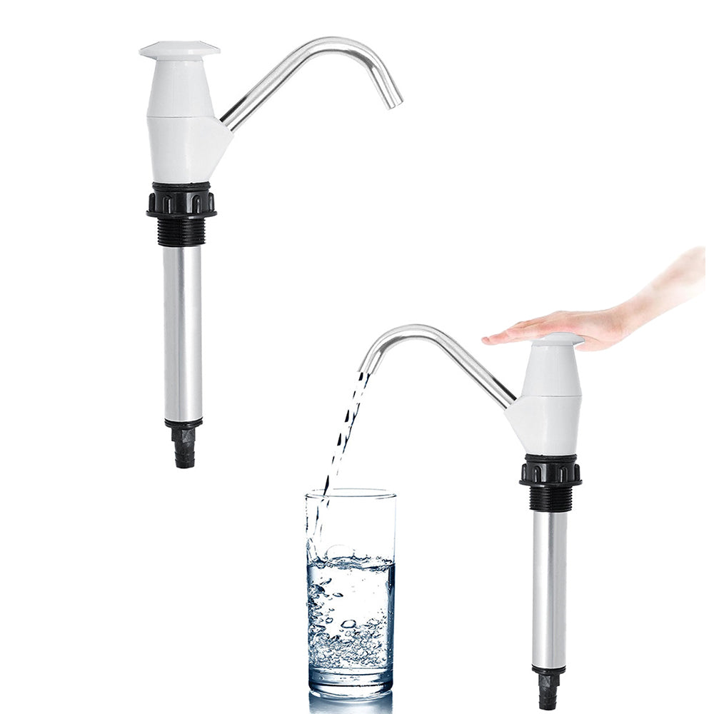 Portable Water Hand Pump Sink Tap Motorhome Camping Trailer Replacement Pumping Tool White