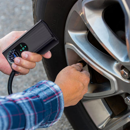 Electric Air Compressor Mini Tire Pump Wireless Inflatable Pump for Car Auto